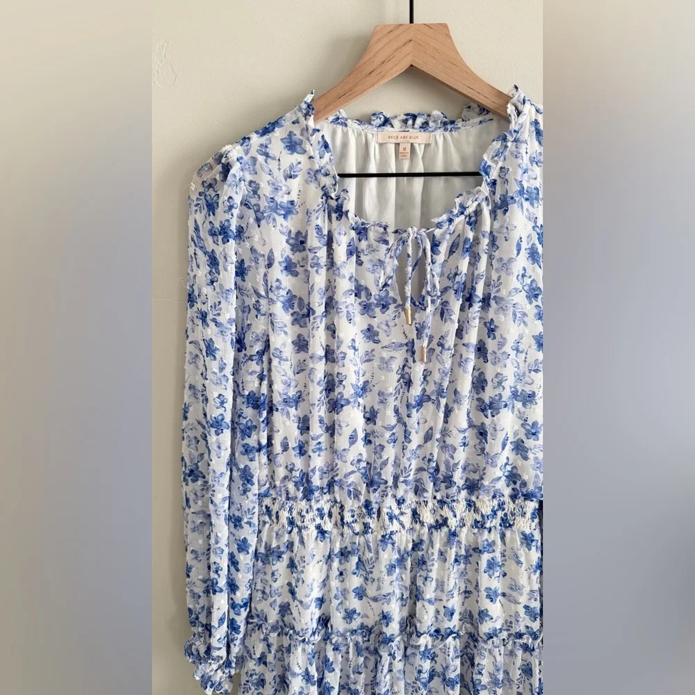 Skies Are Blue Floral Mini Dress